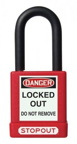 Picture of 35398 - PLASTIC BODY ALUMINUM PADLOCKS WITH DIELECTRIC POLY-WRAP STEEL SHACKLE