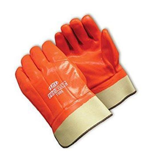 Picture of 21434 - INSULATED PVC DIPPED GLOVE WITH SMOOTH FINISH - ORANGE - SAND BLASTING GLOVES
