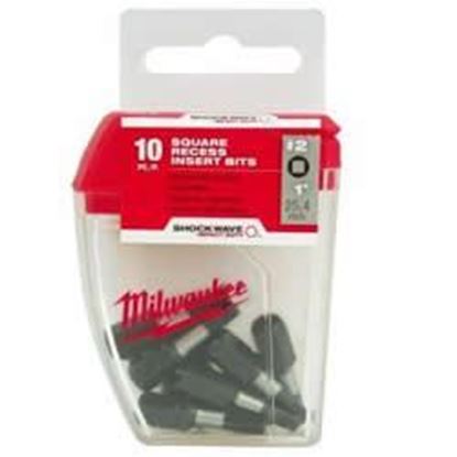 Picture of 25453 - SHOCKWAVE™ INSERT BIT SQ RECESS #2 10PC CONTRACTOR PACK
